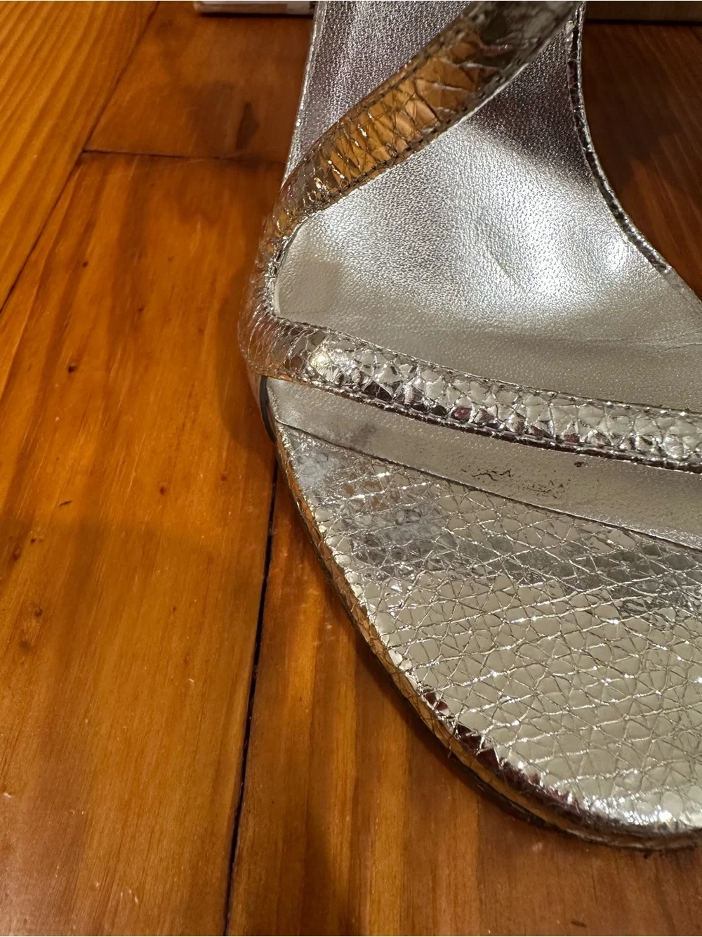 Christian Louboutin Silver Rosalie 100 mm